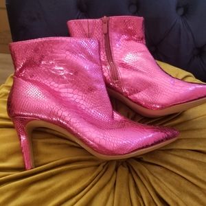 Torrid hot pink boots